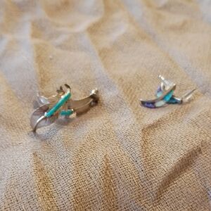 Silver and Turquoise Earrings